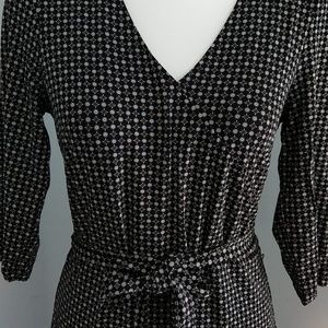 3/4 sleeve Faux Wrap Dress